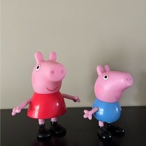Peppa Pig and George Figures - Red and Blue